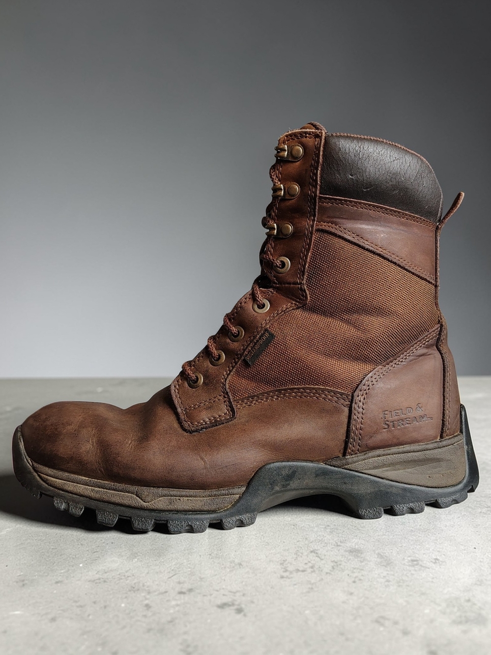 Field & Stream Men's Thinsulate Ultra Brown Leather Work Boots Size 11